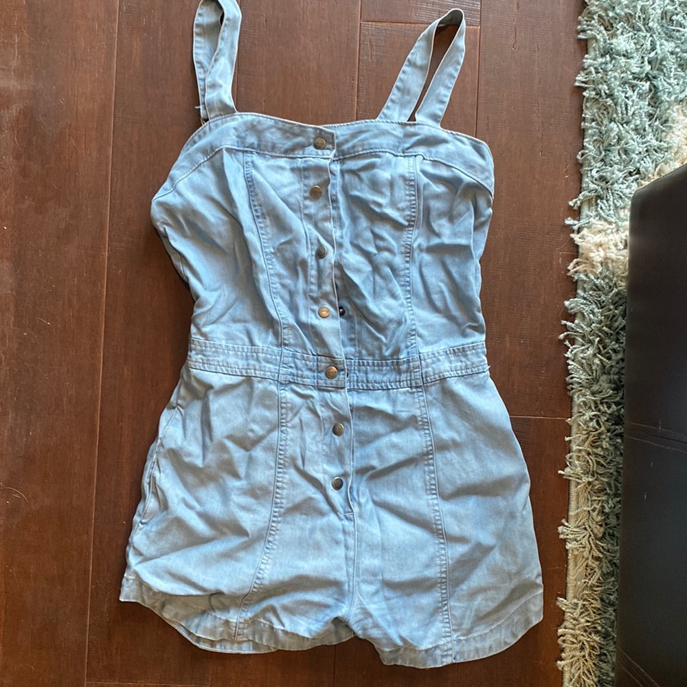 RVCA denim romper